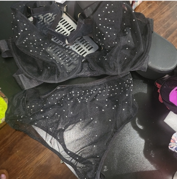 🍁🍂Like new Playful promises 44DD BRA 1X Thng  44dd G STUDDED - Picture 5 of 8